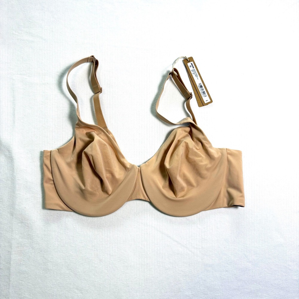 SKIMS, Unlined Full Coverage Bra, Clay, 36C, MSRP $54